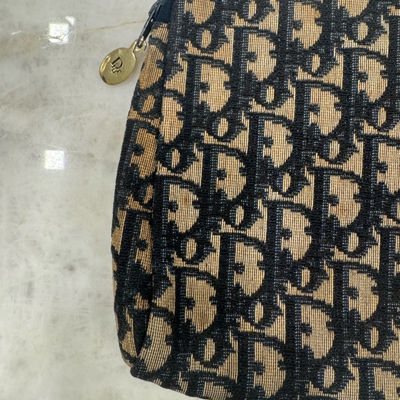 Vintage Dior Canvas Zip Pouch/Clutch - Picture 10 of 16